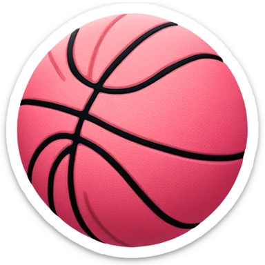 Basketball pink sticker