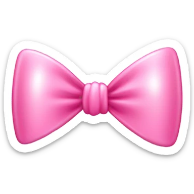 pink mirror with bow  sticker