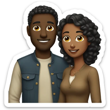 Lovely couple  sticker