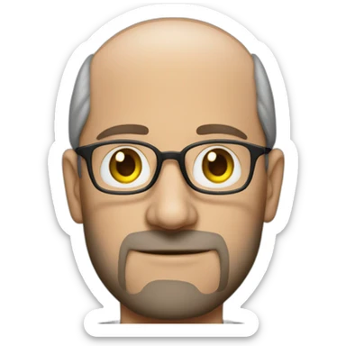 Charles Michel without glasses dressed as Steve Jobs sticker