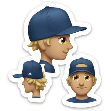 Tiburon con gorras  sticker