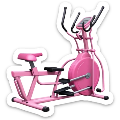 Pink gym sticker