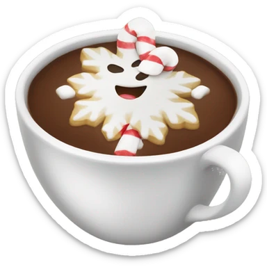 Christmas hot coco sticker