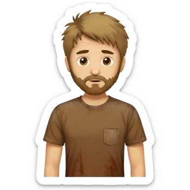 hungry man

 sticker