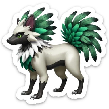 Shiny Zigzagoon-Absol-Trico-Hybrid (Full body) sticker