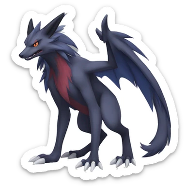  Nargacuga-Zoroark-Lombax-Sergal-Vernid-Fakemon full body sticker