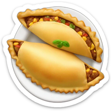 empanada boliviana feliz sticker