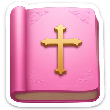 Pink Bible sticker