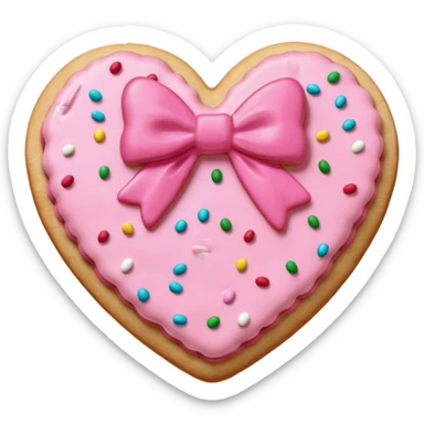 Coquette Christmas cookie sticker