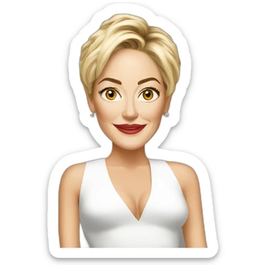 Sharon stone sticker