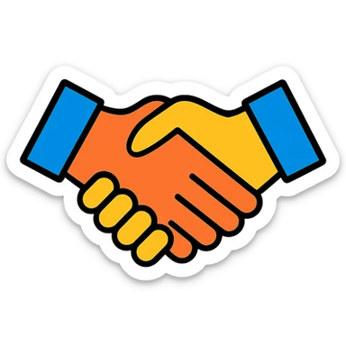 handshake sticker