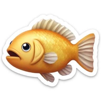 Flabbergasted fish  sticker