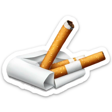 Cigarette, sleep and eat sticker