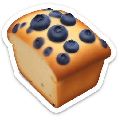 blueberry bread loaf sticker