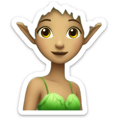a forest fairy sticker