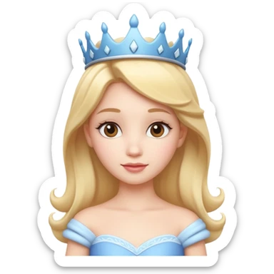 Creami bel la principessa cute e bella 3d sticker