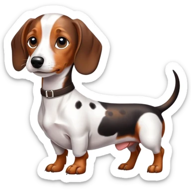 Piebald Dachshund  sticker