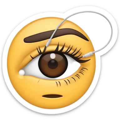 eyebrow threading string sticker