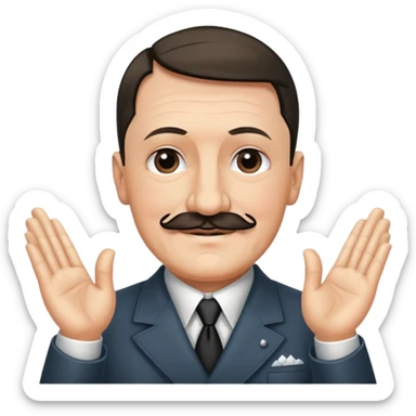 Hitler saying namaste sticker