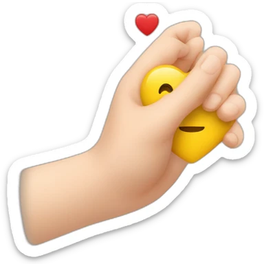 Personne qui fait un cœur avec les mains sticker