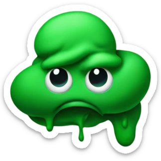 green poop sticker