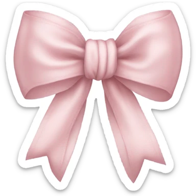 Light pink bow sticker
