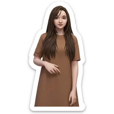 girl by the tree car sticker