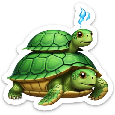 Turtle tank sticker