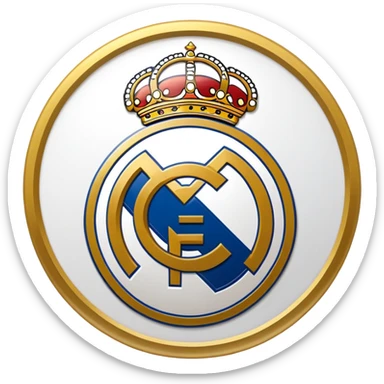 realmadrid logo in circle shape sticker