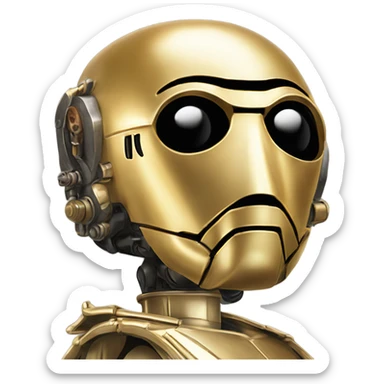 c3p0 themed 2024 Toyota 86  sticker