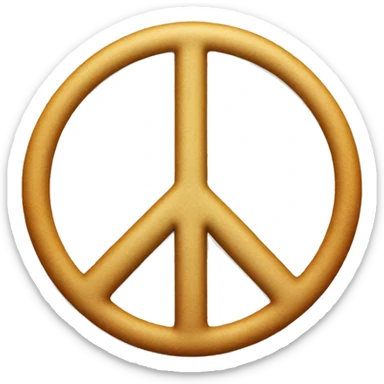 Peace sign with a tongue in the middle sticker