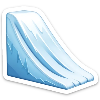 snow slope kicker sticker