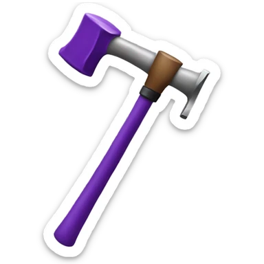 a purple hammer shows a staff sticker