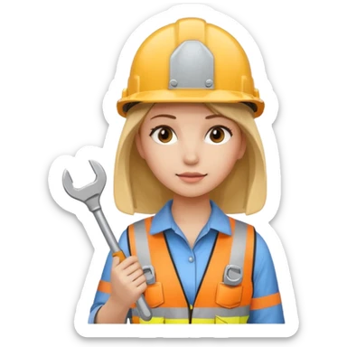 builder girl sticker