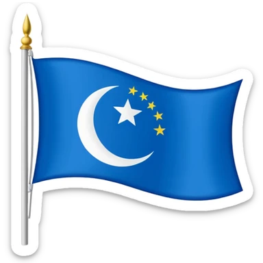 Turkstan flag sticker