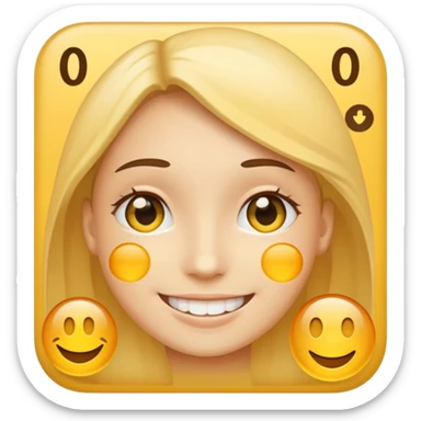 create a realistic emoji showing something showing real time dara sticker
