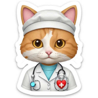 animal cat nurse sticker
