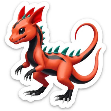 Meloetta-Guilmon-Salandit-Pokémon-Fakémon-creature sticker