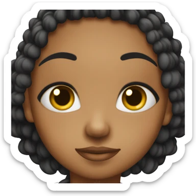 Lightskin black fairy  sticker