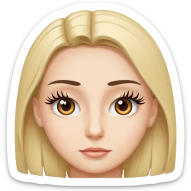 EYE LASHES BEAUTIFUL sticker