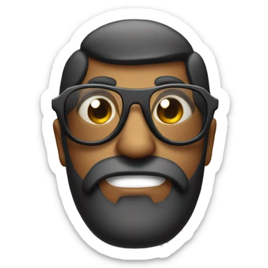 Rana con lentes sticker