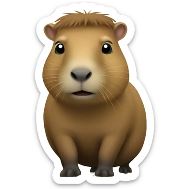 Capybara in the jungle  sticker