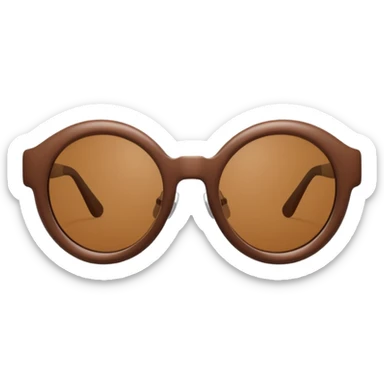 Y2K brown sunglasses sticker