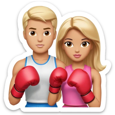Barbie ken ken boxing sticker