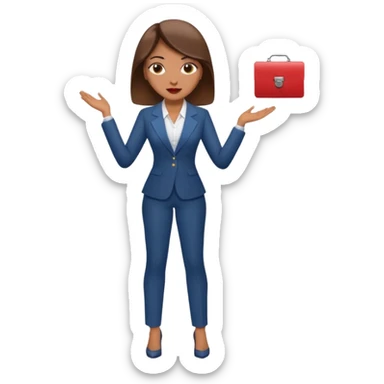 LAdy Boss, different pose, full body sticker