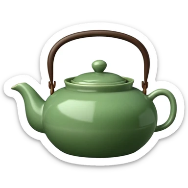 sencha. kyushu pot, gong fu sticker