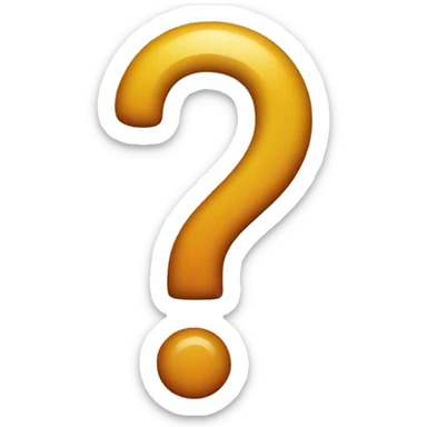 question mark sticker