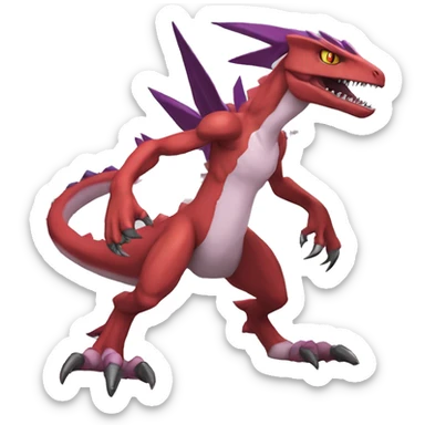  Cool Edgy Digimon-Fakemon-Guilmon-Genesect-Velociraptor-Dragon full body sticker