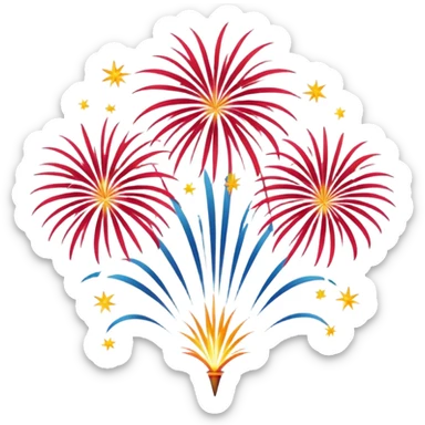 Fireworks sticker