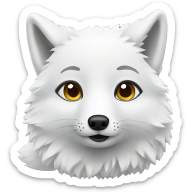 Arctic fox sticker